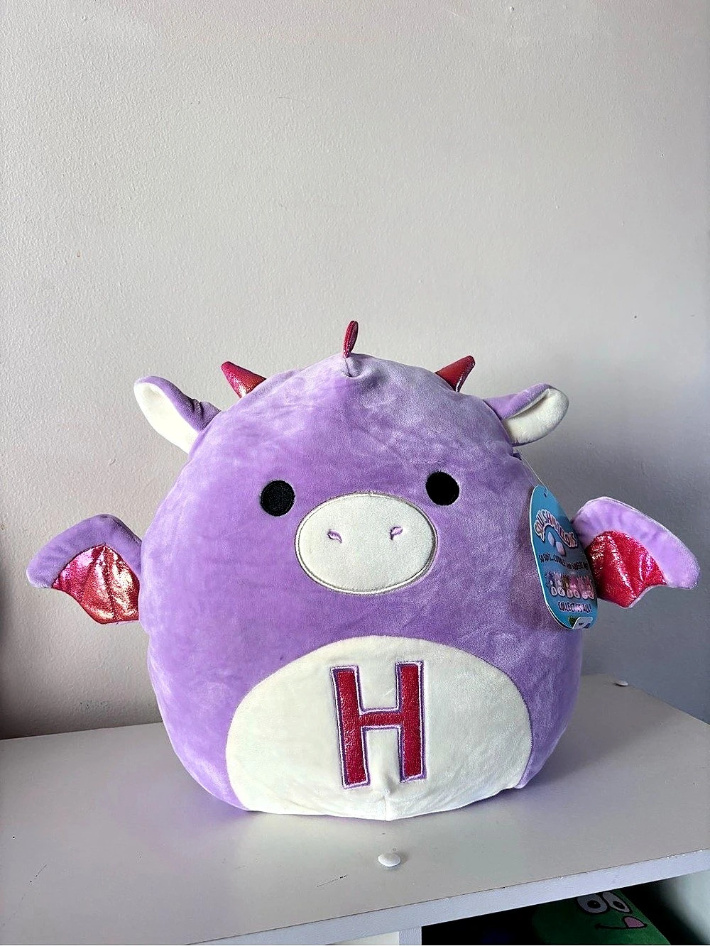 Squishmallows Dina the Dragon (Monogram Edition) Purple Dragon Plush